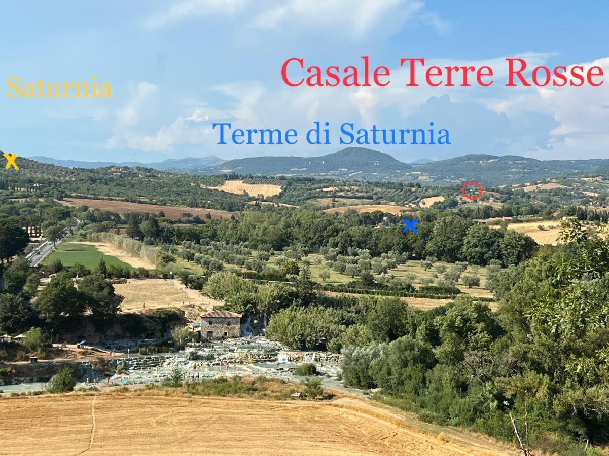 Casale Terre Rosse Garden Bed and Breakfast Saturnia Eksteriør billede